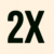 2X