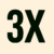 3X
