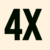 4X