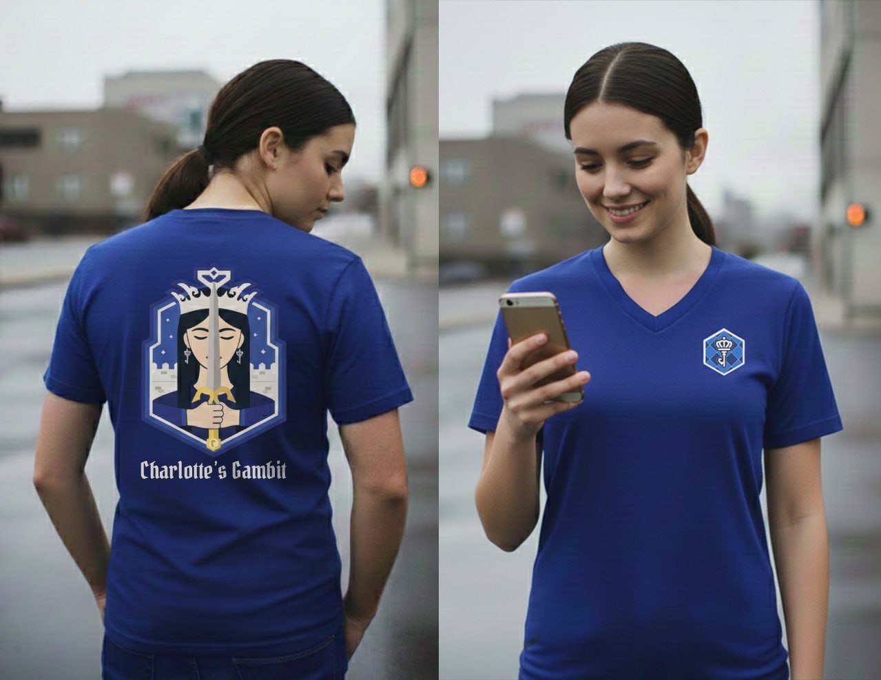Charlotte +Gamma V-Neck T-Shirt
